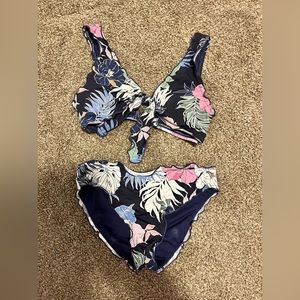 Girls swim suit set. Bought in Honolulu Hawaii tropical print